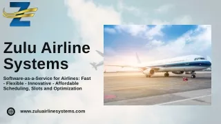 Efficient Airline Scheduling System Key to High Revenue and Growth of Airline