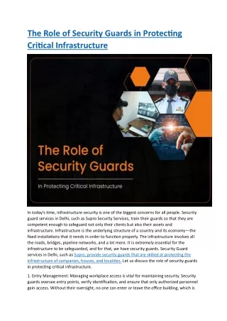 the role of security guards in protecting