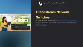 Network Switches  |  Grandstream India