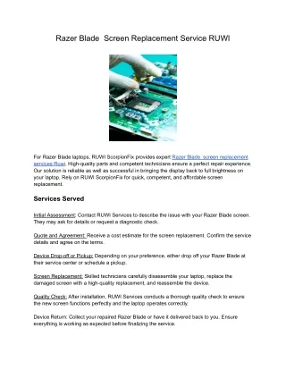 razer blade screen replacement service ruwi