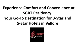 Experience Comfort and Convenience at sgrt Residency