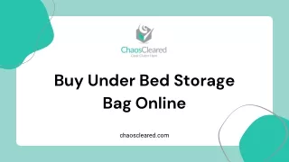 Buy Under Bed Storage Bag Online | Chaos Cleared