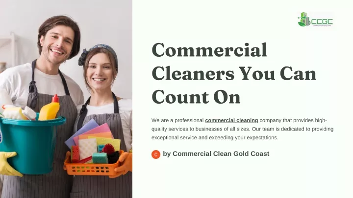 commercial cleaners you can count on