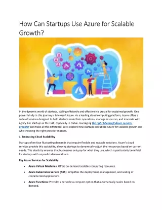 how can startups use azure for scalable growth