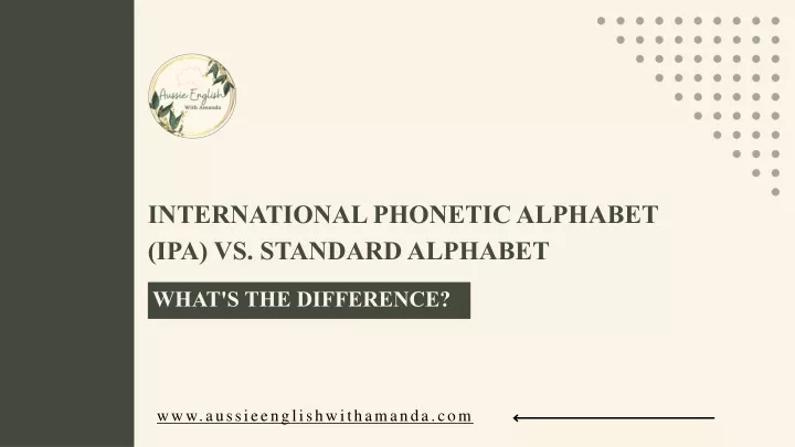 international phonetic alphabet ipa vs standard