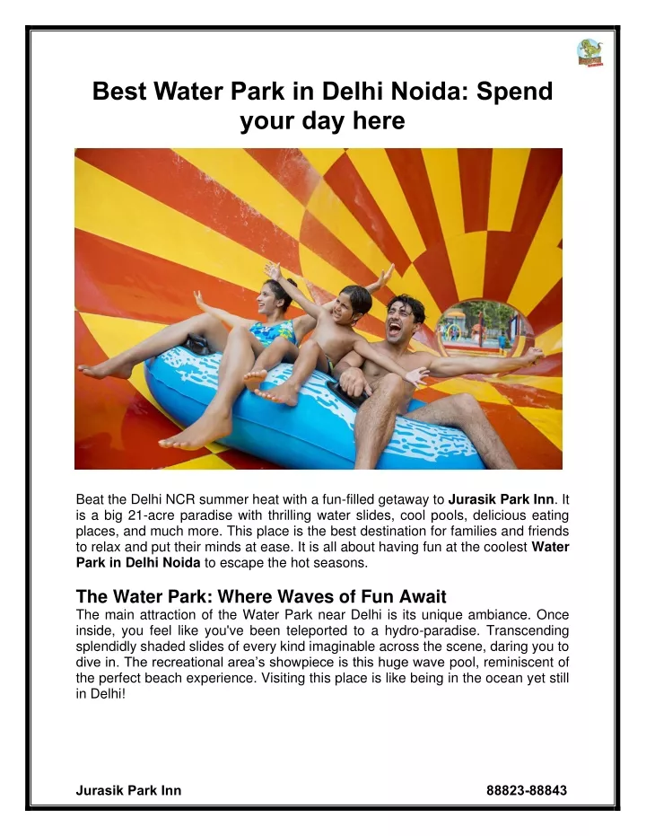 best water park in delhi noida spend your day here