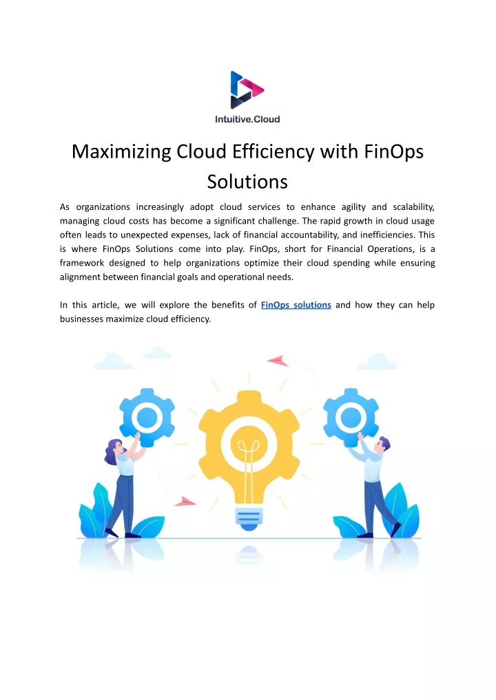 maximizing cloud efficiency with finops solutions