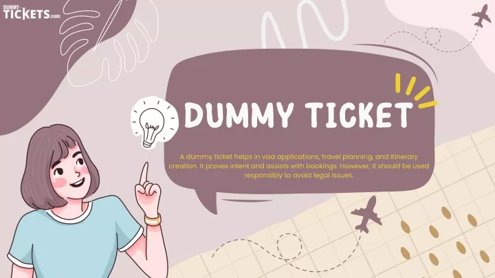 dummy ticket