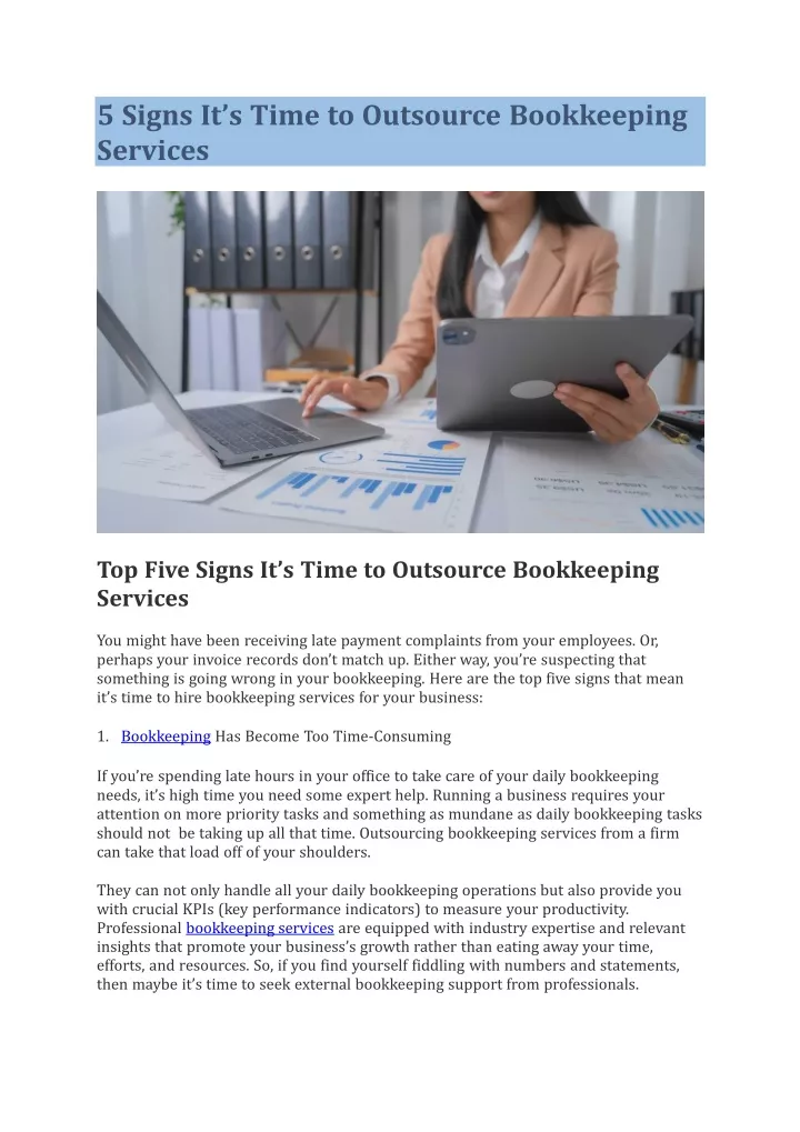 5 signs it s time to outsource bookkeeping