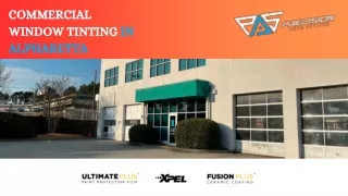 Commercial window tinting - Precisiontintga