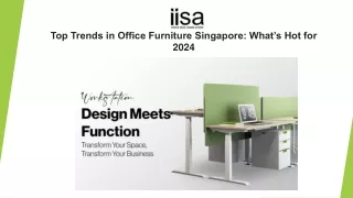 Top Trends in Office Furniture Singapore- What’s Hot for 2024