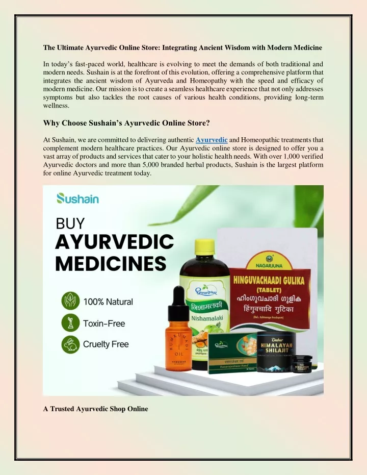 the ultimate ayurvedic online store integrating