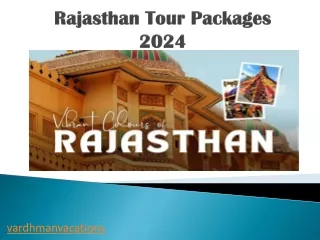 Rajasthan Tour Packages 2024