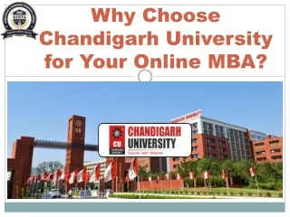 Why Choose Chandigarh University for Your Online MBA