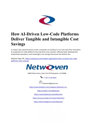 How AI-Driven Low-Code Platforms Deliver Tangible and Intangible Cost Savings