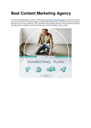 best content marketing agency