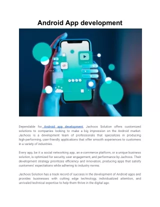 Android App development