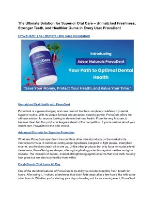 The Ultimate Solution for Superior Oral Care – Unmatched Freshness, Stronger Teeth, and Healthier Gums in Every Use_ Pro