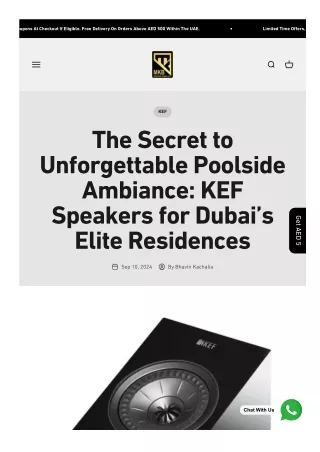Secret Unforgettable Poolside Ambiance: KEF Speakers Dubai’s Elite Residences