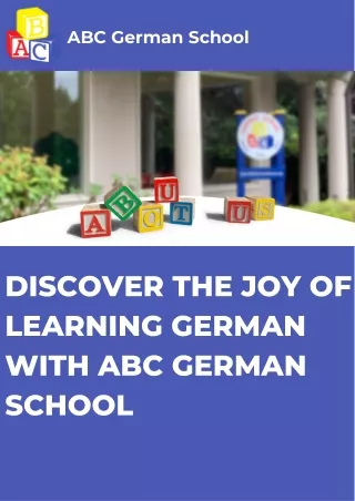 Discover the Joy of Learning German with ABC German School