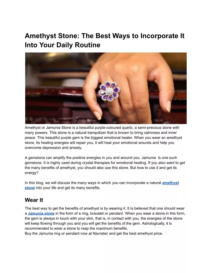 amethyst stone the best ways to incorporate