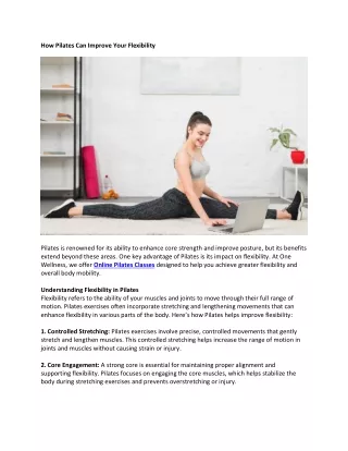 How Pilates Can Improve Your Flexibility