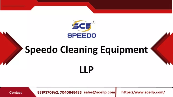 speedo cleaning equipment llp