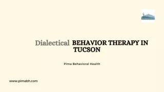 Dialectical Behavior Therapy in Tucson