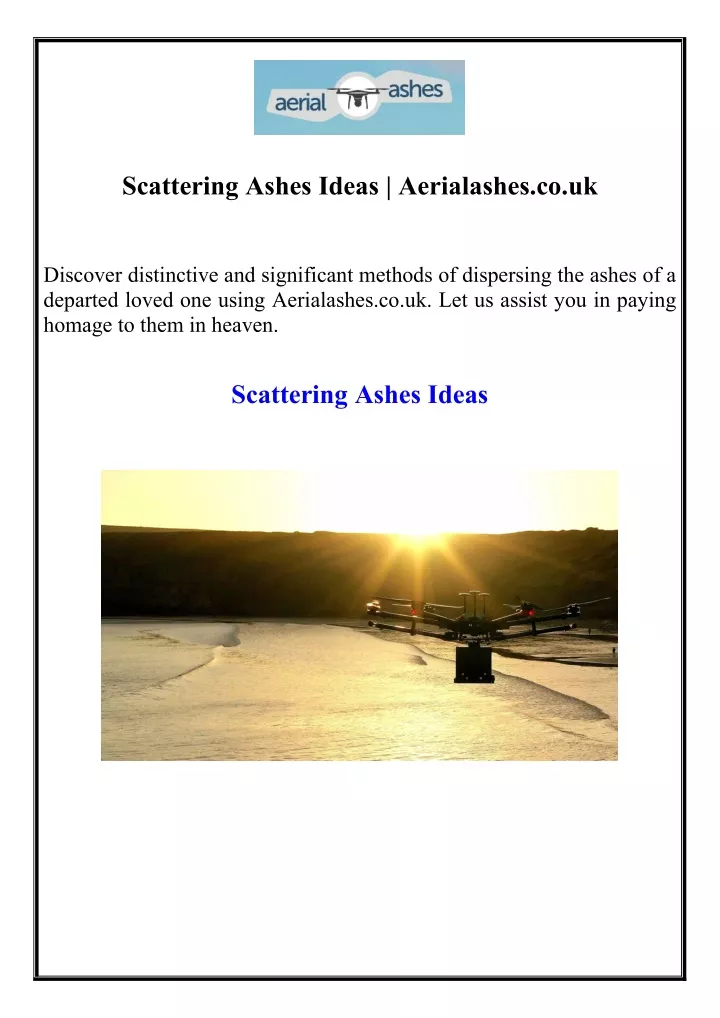 scattering ashes ideas aerialashes co uk