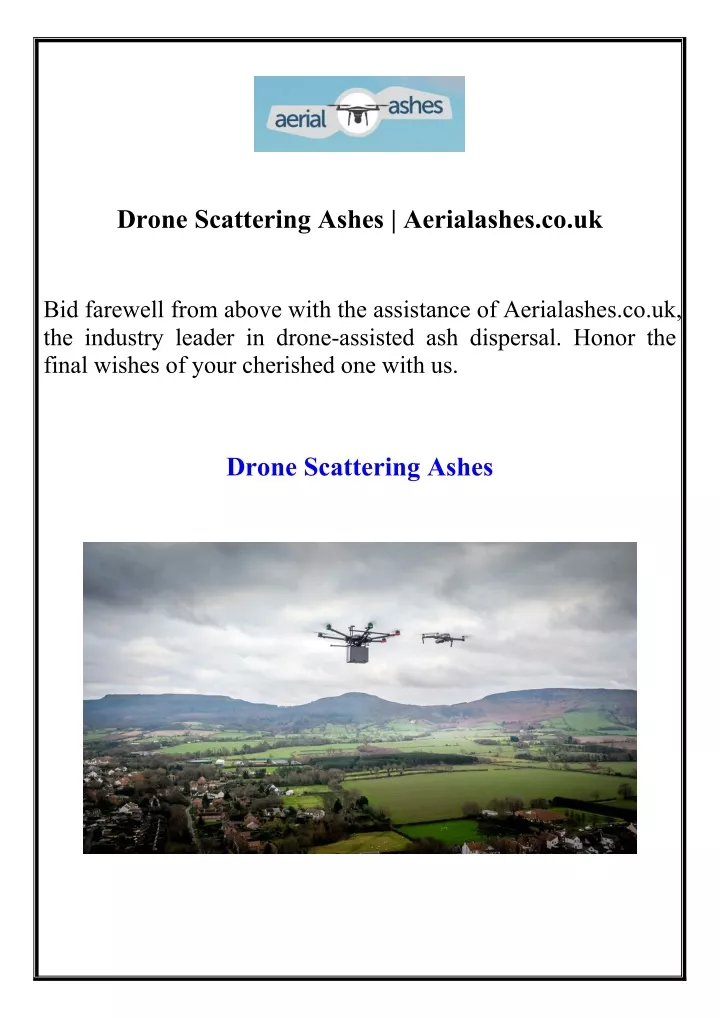 drone scattering ashes aerialashes co uk