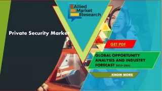 Private Security Market Growing at 7.8% from 2023 to 2032