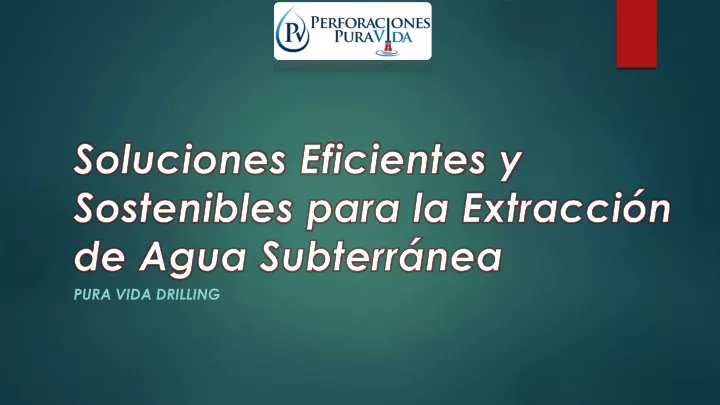 soluciones eficientes y sostenibles para la extracci n de agua subterr nea