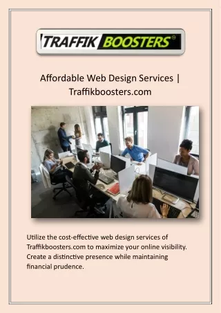 affordable web design services traffikboosters com