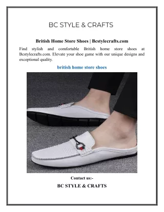 British Home Store Shoes  Bcstylecrafts