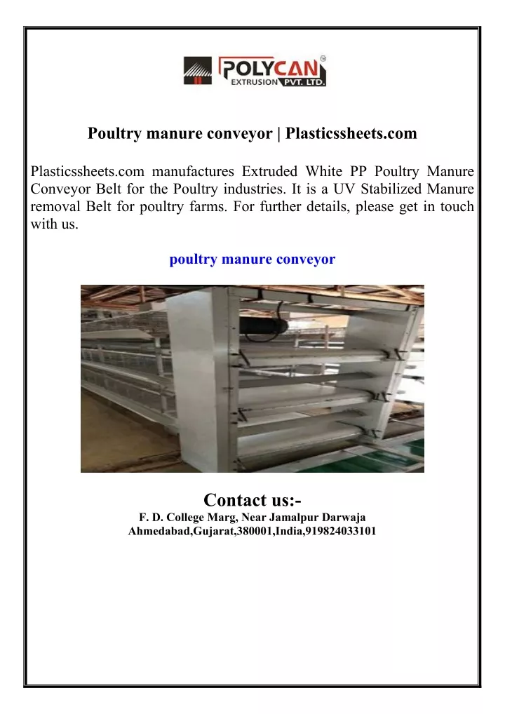 poultry manure conveyor plasticssheets com