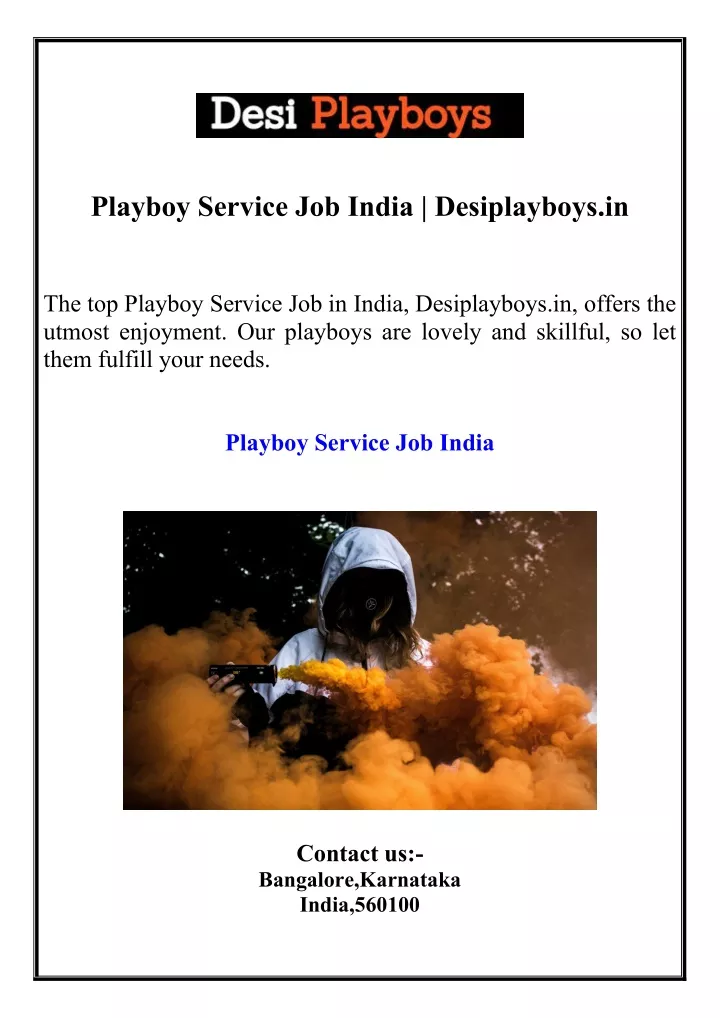 playboy service job india desiplayboys in