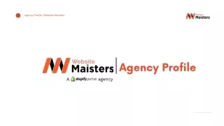 Website Maisters - Agency Profile