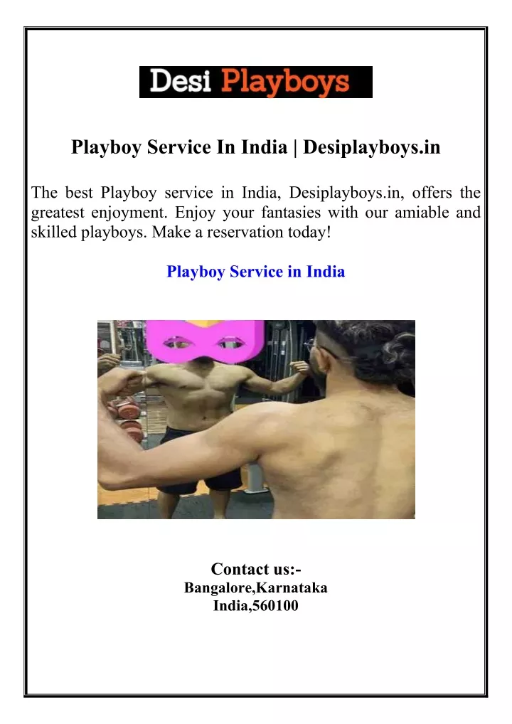 playboy service in india desiplayboys in