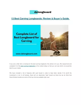 13 best carving longboards review buyer s guide