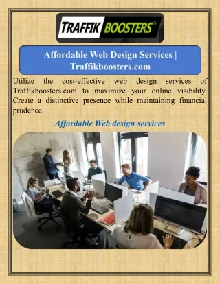 Affordable Web Design Services   Traffikboosters.com