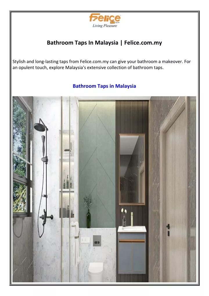 bathroom taps in malaysia felice com my