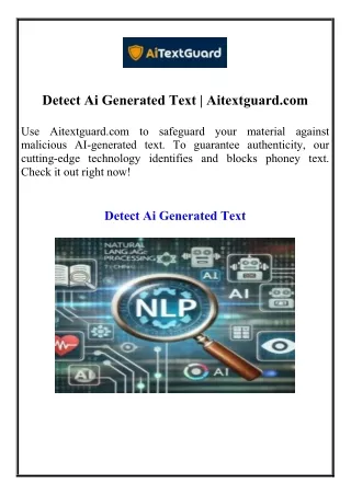 detect ai generated text aitextguard com