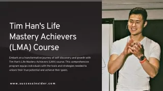 Reach New Heights with the LMA Course by Tim Han