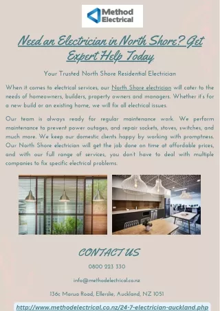 need an electrician in north shore get expert