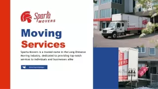 Sparta Movers - Long Distance Moving Services in Calgary