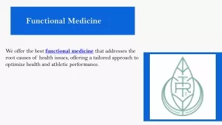 functional medicine