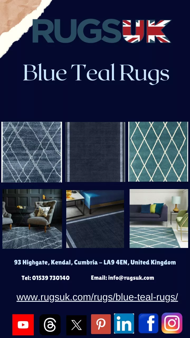 blue teal rugs