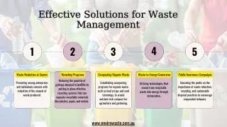 Effective Solutions for Waste Management