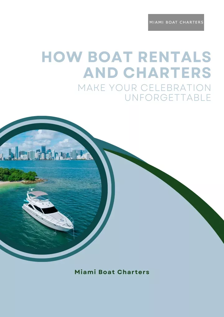 how boat rentals and charters make your