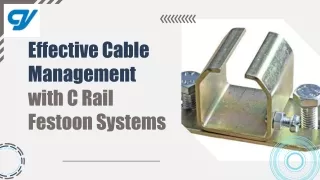 Effective Cable Management with C Rail Festoon Systems